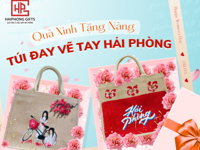 Túi đay vẽ tay: Món quà 8/3 ý nghĩa cho phái đẹp